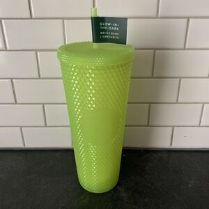 2022 Starbucks Halloween Glow in the Dark Lemongrass Studded Tumbler 24 oz Venti